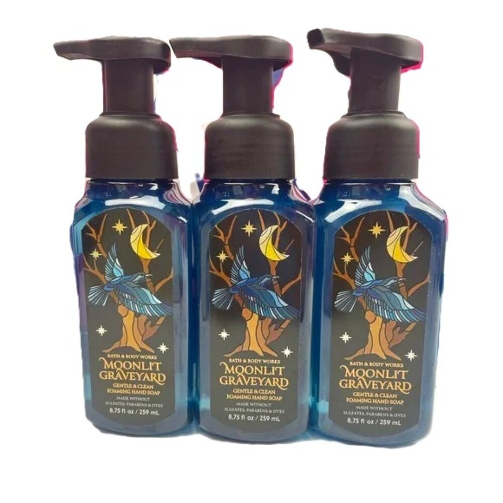 Bath & Body Works MOONLIT GRAVEYARD Foaming Hand Soap 3-Pack